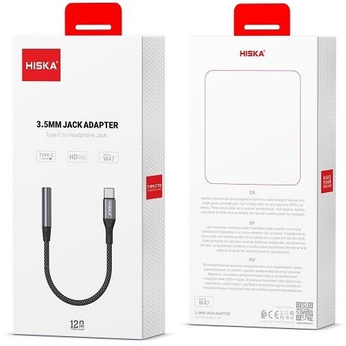 کابل تبدیل TYPE-C به AUX هیسکا مدل W47 - 4235